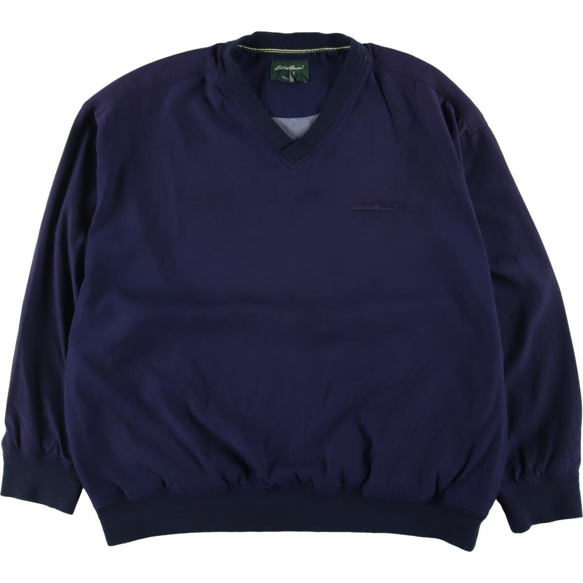 古着 エディーバウアー Eddie Bauer GOLF Vネック ウォームアッププル