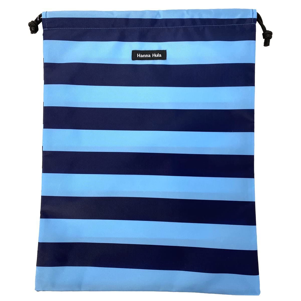 Lサイズ 消臭巾着 抗菌 ボーダーネイビー