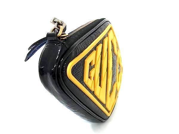 □新品同様□ GUCCI グッチ 524316 パテントレザー×ラバー ひし形