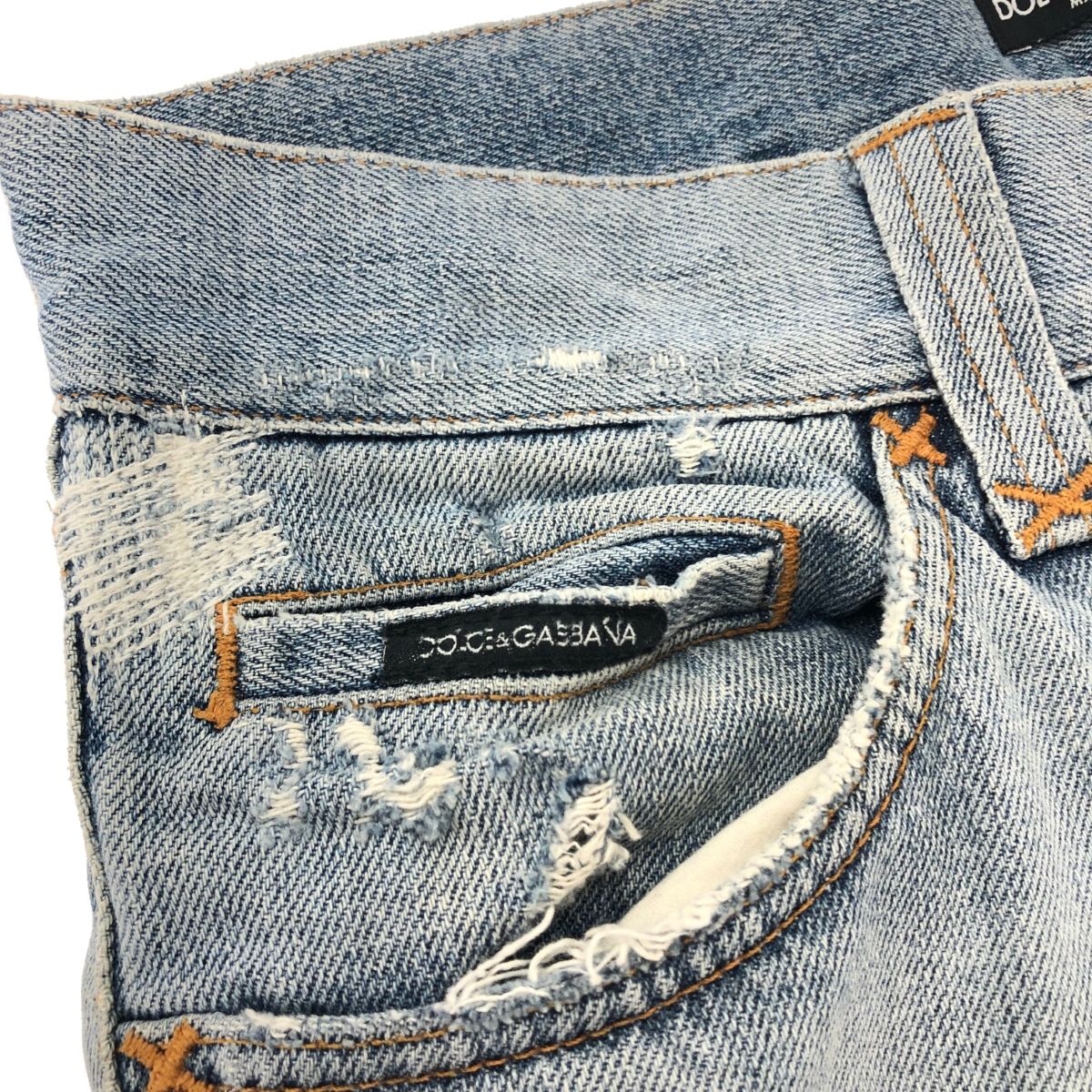 DOLCE&GABBANA ドルチェ&ガッバーナ デニムパンツ サイズ:44 ブルー 