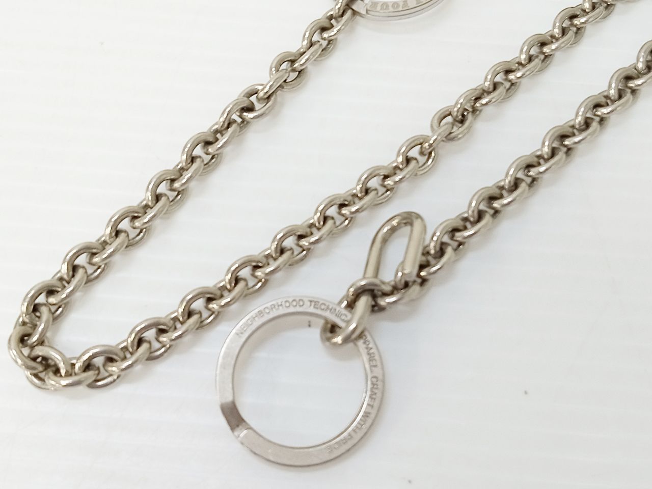 NEIGHBORHOOD ネイバーフッド ウォレットチェーン 缶バッジ付 中古 [M