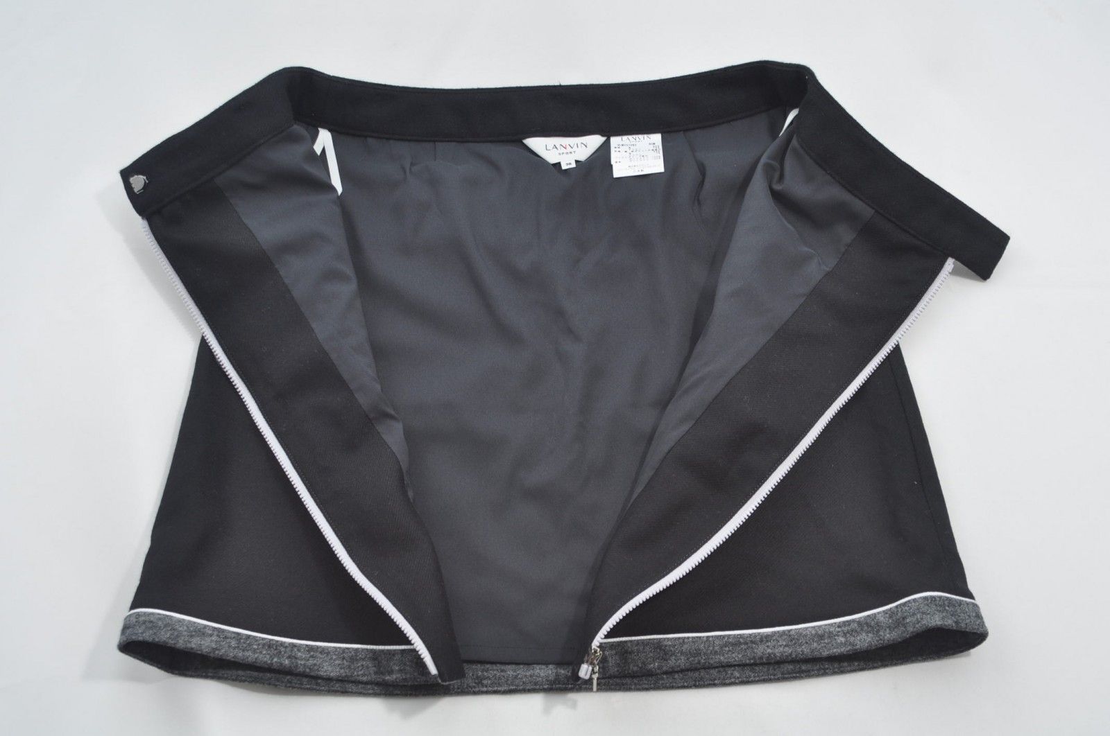 中古 レディース ランバンスポール LANVIN SPORT スカート 36(S) 黒