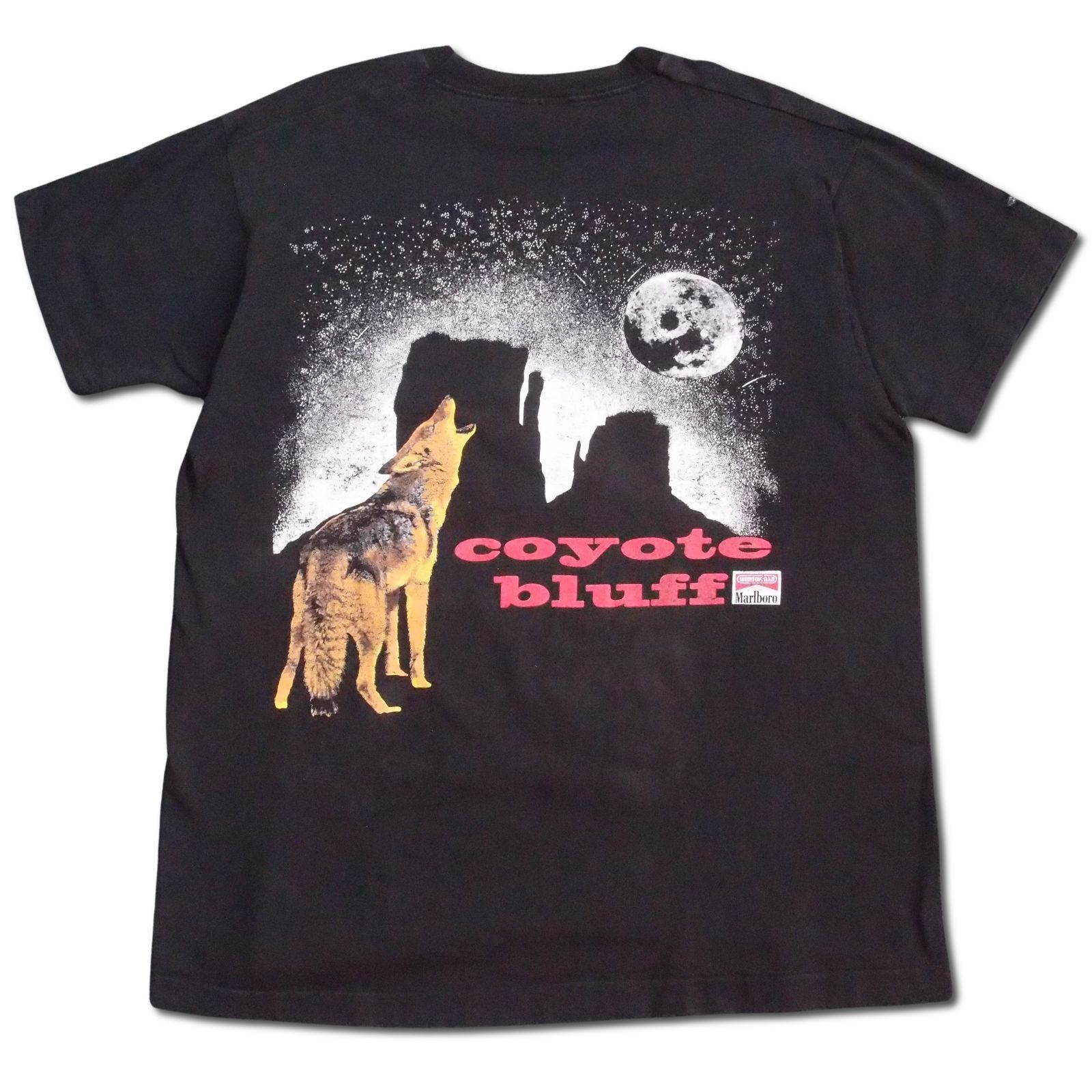0175 黒 USA製 90s XL マルボロ コヨーテ フルーツオブザルーム 