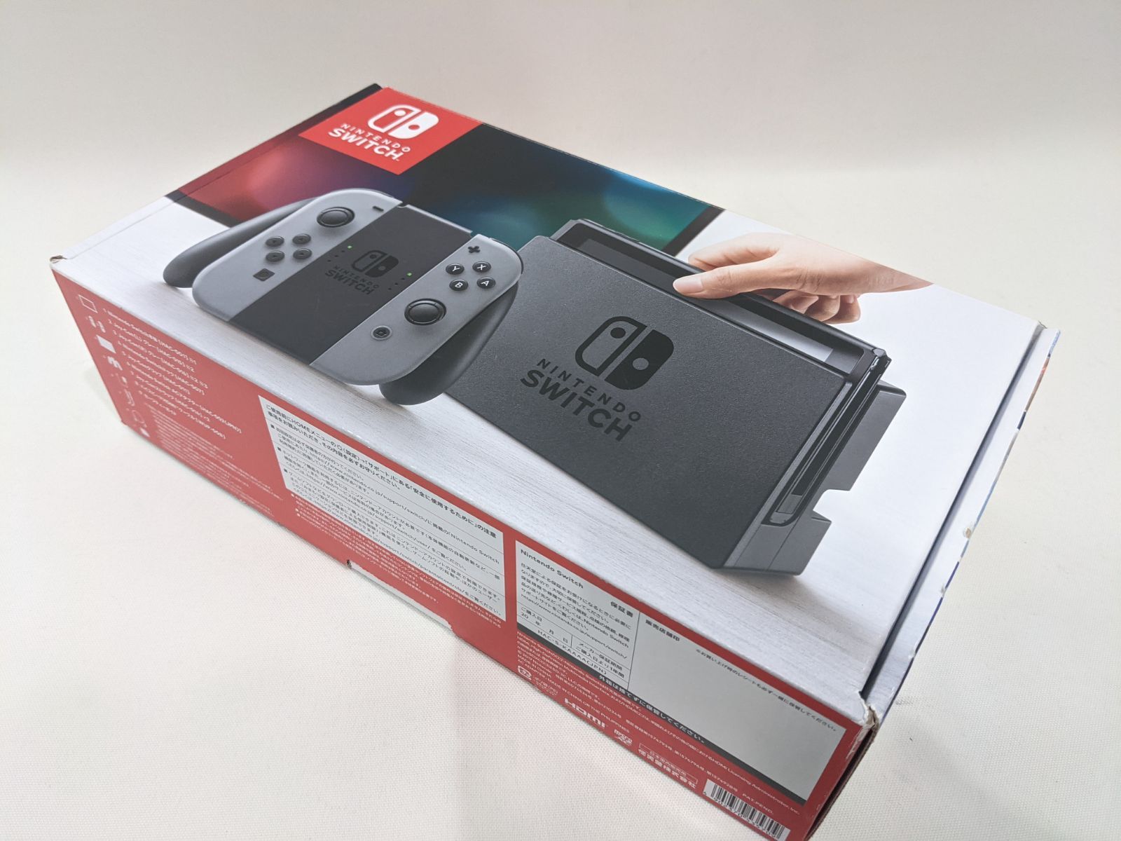 中古品】 ニンテンドースイッチ 本体 グレー 付属品完品 2018