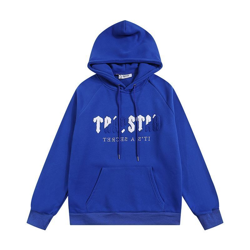 Trapstar shooters ブラック パーカーブルー セットアップ Trapstar shooters ブラック パーカーブルー セットアップ