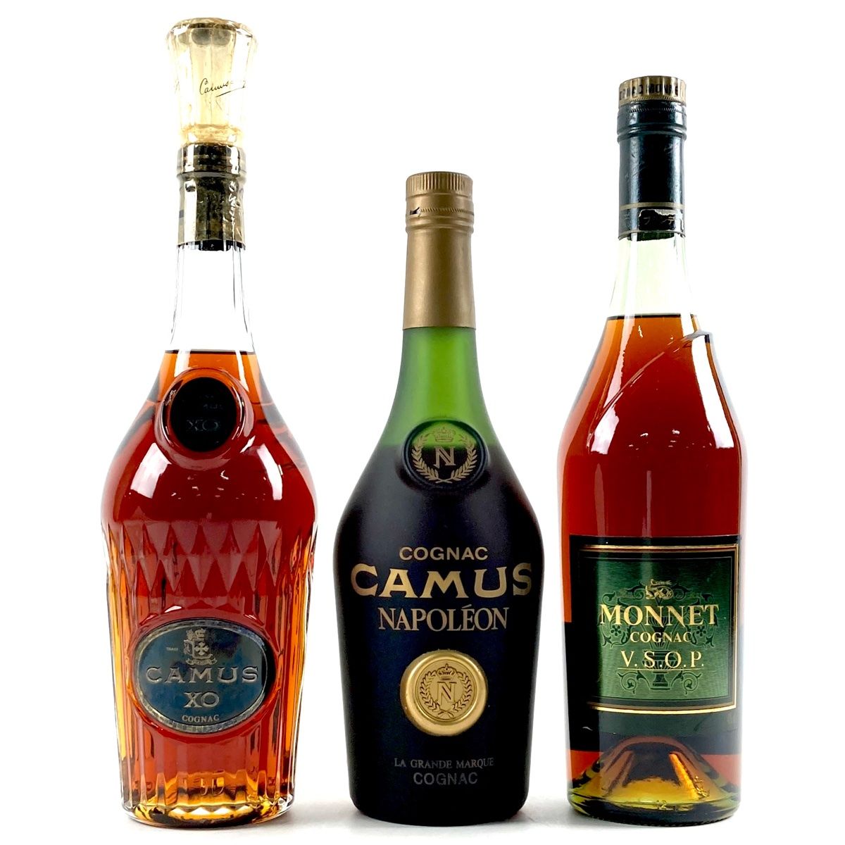 カミュ モネ コニャック ブランデー 3本セット 【古酒】 3本 カミュ モネ コニャック ブランデー セット 【古酒】 - メルカリ