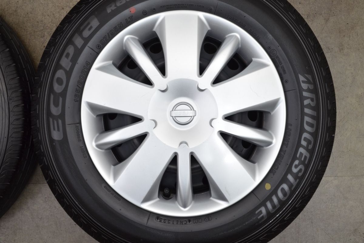 製 新車外し バリ溝 ニッサン NV200 バネット ワゴン 純正 14in 5J 45 PCD114.3 ブリヂストン エコピア R680 165 80R14 LT FFCRYSTALESIA_COM