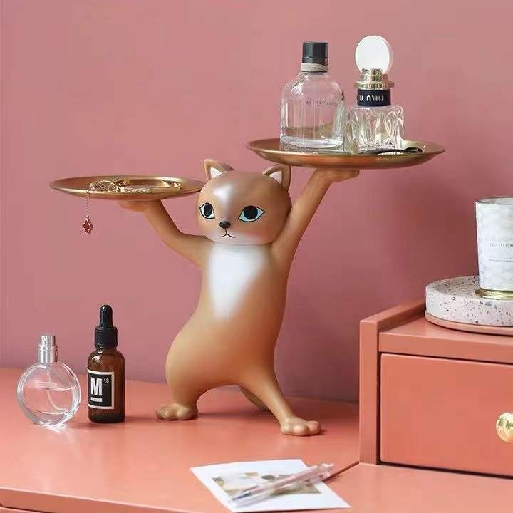 置物 猫 サイドテーブル 高さ23cm ミニテーブル ネコちゃん