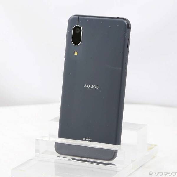 中古品〕 AQUOS sense3 lite 64GB ブラック SH-RM12 楽天 SIM