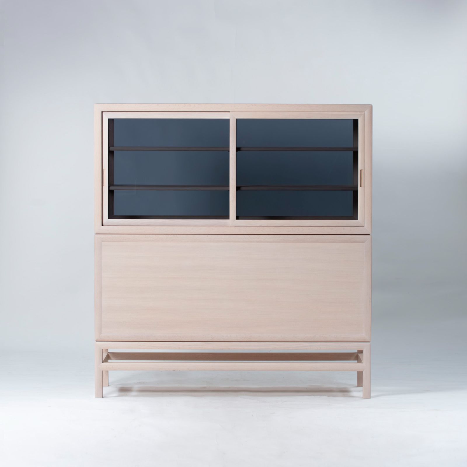 キャビネット タイムアンドスタイル Time&Style edition Silent Drawer Cabinet w160 オーク材 スノーホワイト 日本製 リビング収納 キッチン収納 収納家具 ナチュラルモダン 北欧モダン 定価170万◆配送エリア限定◆