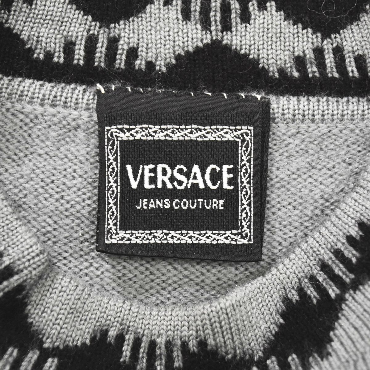 VERSACE JEANS COUTURE デザイン　サマーニット VERSACE JEANS COUTURE デザインサマーニット