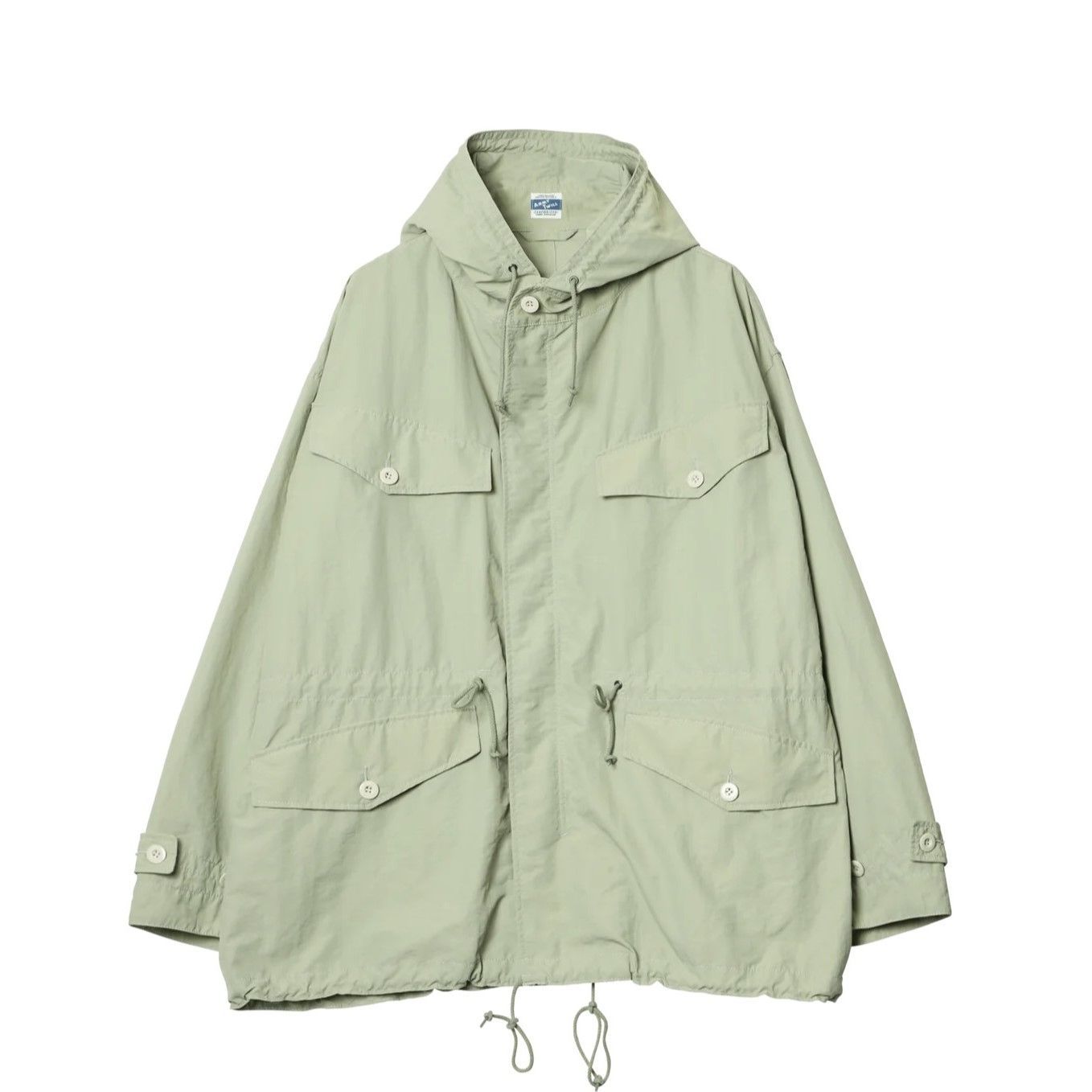 ARMY TWILL / Nylon OX Hooded Coat   KHAKI