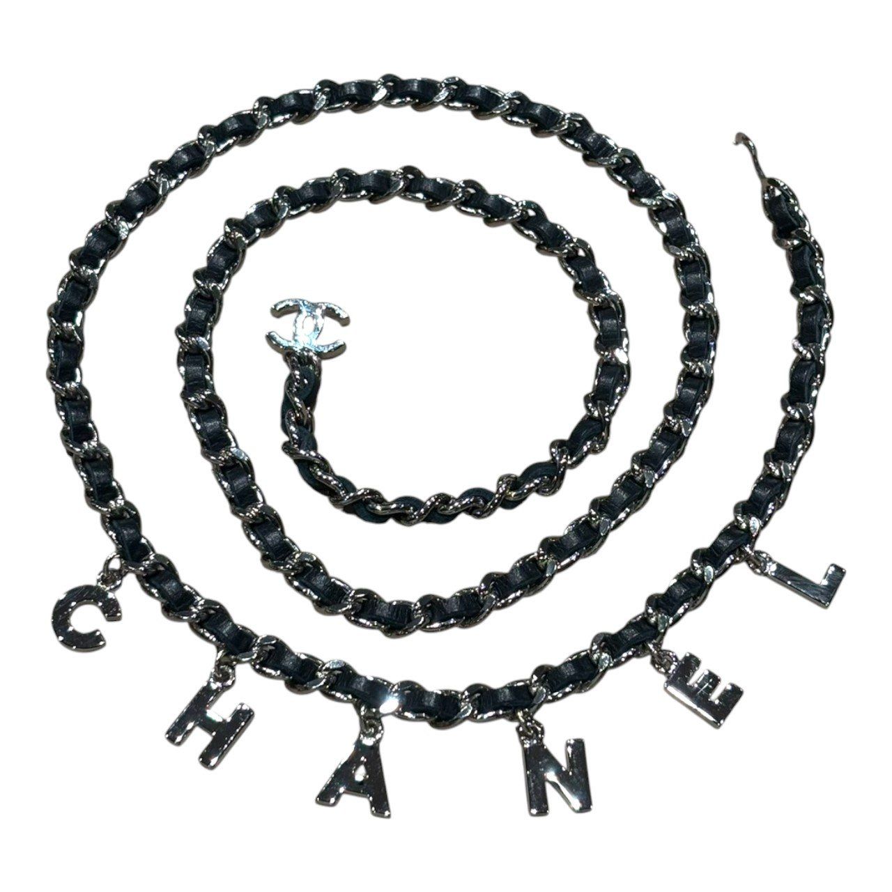 CHANEL ロゴ入りチェーンベルト CHANEL シャネル ロゴ チェーン ベルト