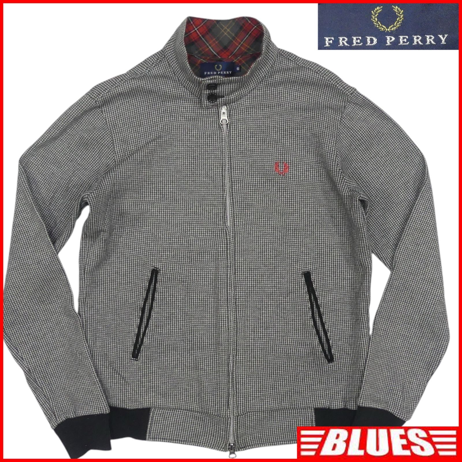 FRED PERRY フレッドペリー ジャケット ブルゾン チェック グレー 