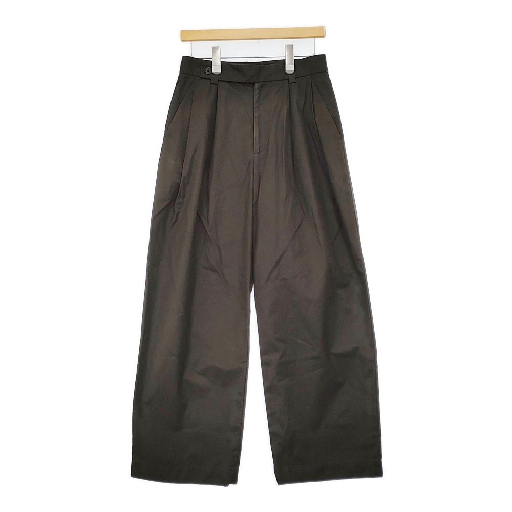 MARGARET HOWELL SOFT BRUSHED COTTON TWILL 2 定価39600円 578-5242201 パンツ 25AW ブラウン レディース マーガレットハウエル 5-1011G♪