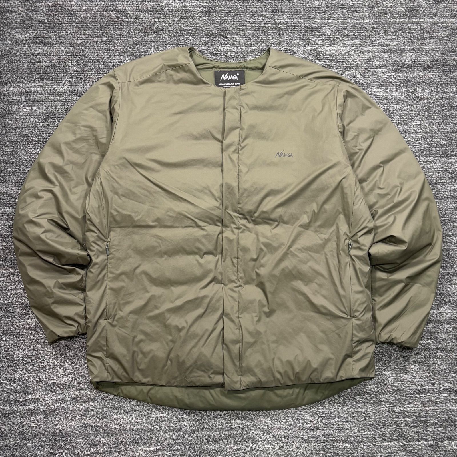 NANGA × URBAN RESEARCH DOORS インナーダウンジャケット オリーブ L ナンガ アーバンリサーチ