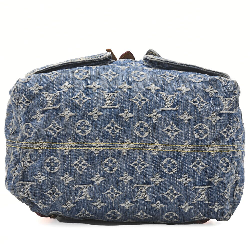 【美品】LOUIS VUITTON モノグラム　デニム　サックアド　M95056 美品】LOUIS VUITTON モノグラム デニム サックアド M95056 ルイ