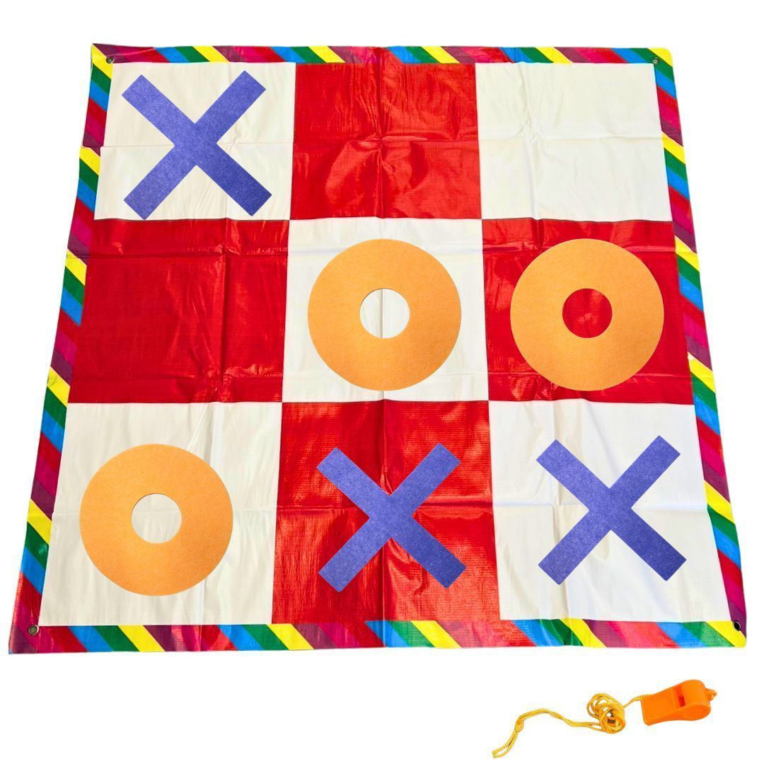 【在庫限り】特大 マルバツゲーム レッドマット 120cm パーティー 玩具 マルバツ ゲーム ○× ボードゲーム 屋外ゲーム 丸バツ 三目並べ 子供 図形 DIY 知育玩具 知育 遊び 知育遊び 学べる キッズ プレゼント 誕生日 教育玩具 学習玩具 セット