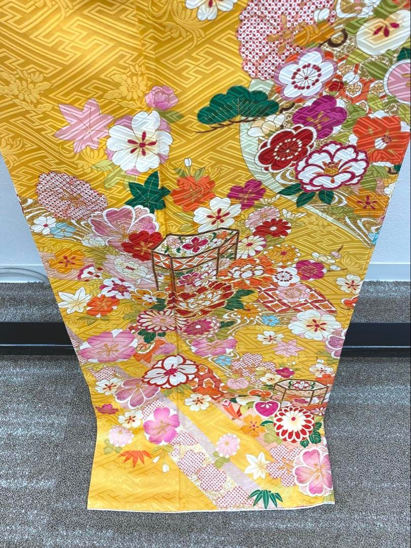 振袖 豪華 金駒 金彩 紋意匠 身丈172cm 撥水加工済 MO2692 - メルカリ