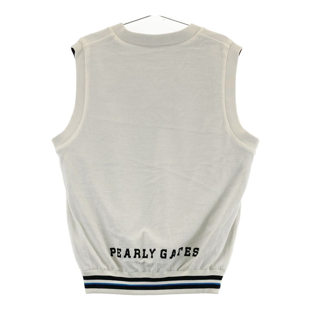 ニットベスト 千鳥格子柄