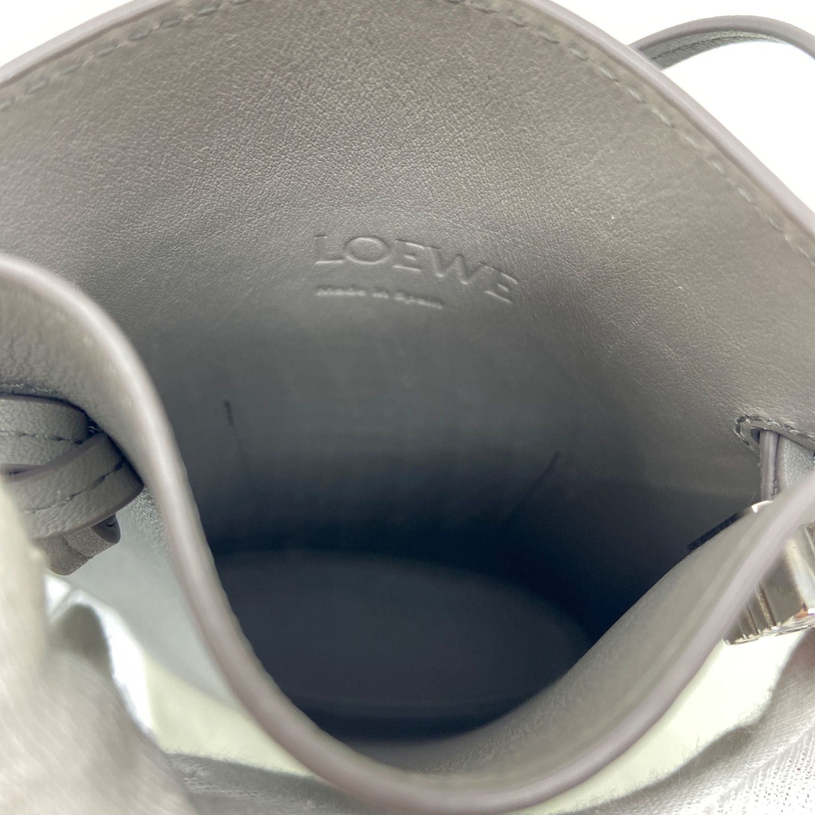 限定価格【美品】 LOEWE ロエベ グレー スマホショルダーバッグ