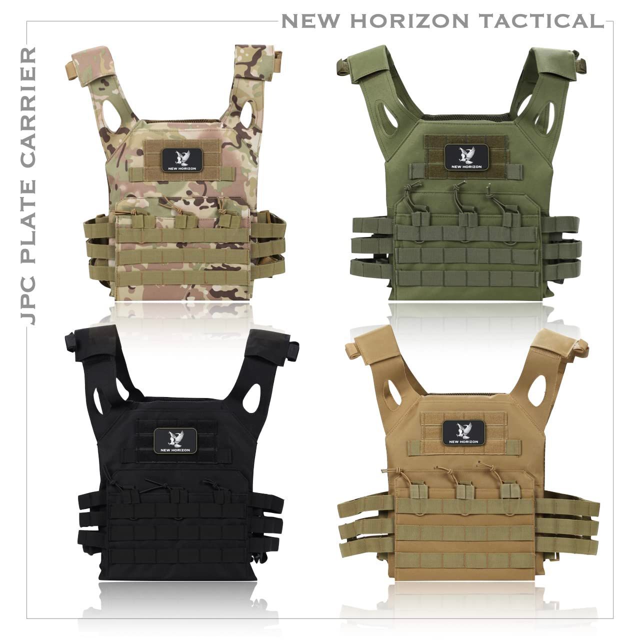 迅速発送】【NEW HORIZON】 JPC Plate Carrier 600D Nylon EVA Dummy Plate 軽量 プレートキャリア  (BLACK) - メルカリ