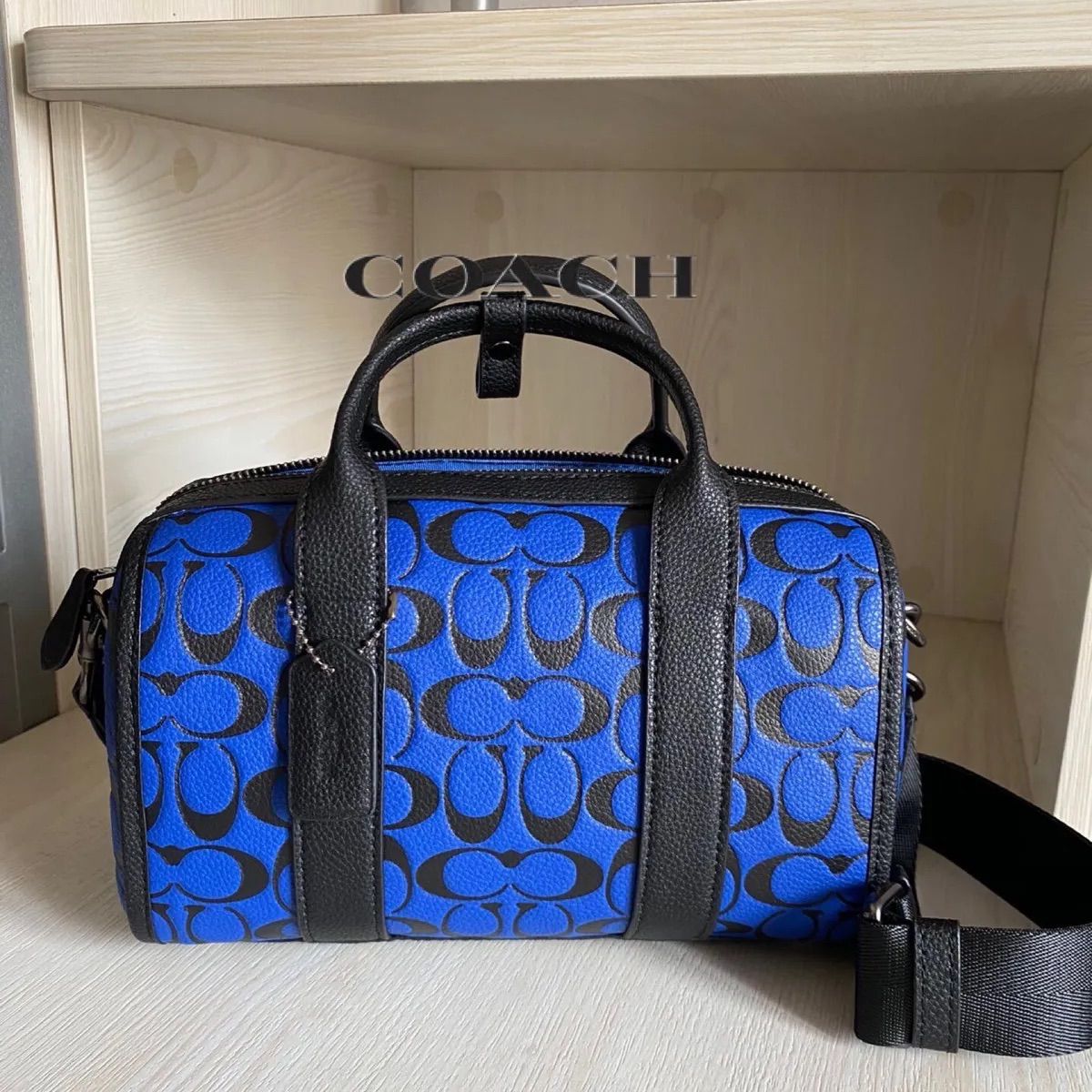 COACH コーチバッグ CA186 メンズミニボストンバッグ ハンドバッグ  