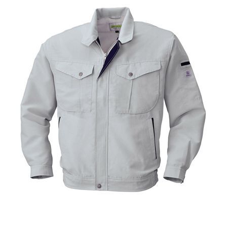【新品・7営業日以内発送】4930269264690 ECO WORLD 5617 ナガソデジヤケツト 色：グレーXネイビー サイズ：LL【沖縄離島販売不可】