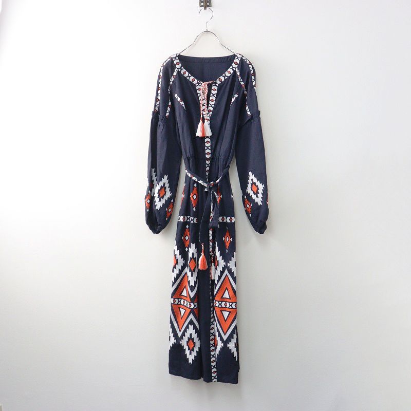 GRACE CONTINENTAL カフタン刺繍ロングワンピース エンブロイダリーカフタンワンピース / GRACE CONTINENTAL