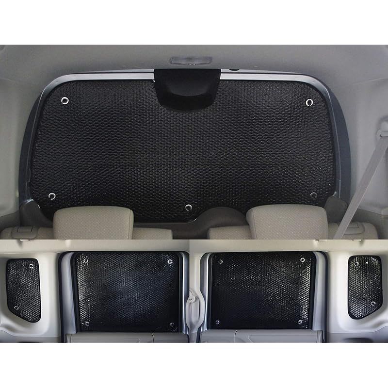 車種別サンシェード ホンダ用 NBOX N-BOX カスタム JF1 JF2 対応 リアとリアサイド計5面1セット 0