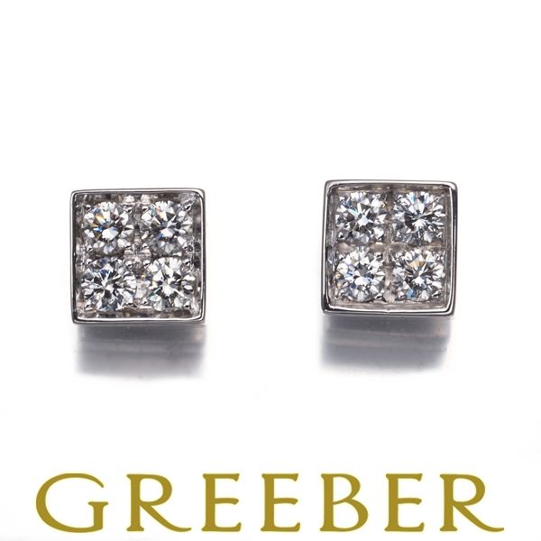 ブルガリ ピアス ダイヤ ダイヤモンド ルチア K18WG 176061