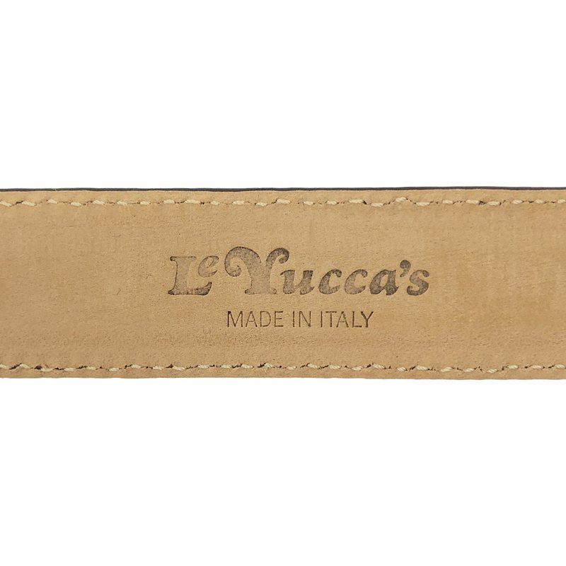 【美品】  Le Yucca's / レユッカス | Y08/26 OSTRITCH BELT オーストリッチ レザーベルト | CM.73 | アイボリー | レディース 美品】 Le Yucca's / レユッカス | Y08/26 OSTRITCH BELT