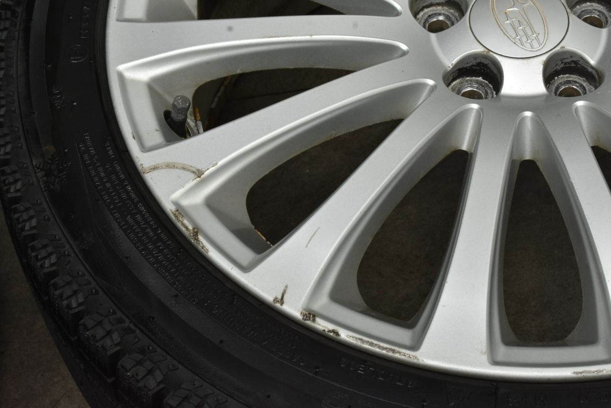 バリ溝】スバル BR BM レガシィ ツーリング 純正 18in 7.5J +55 PCD100