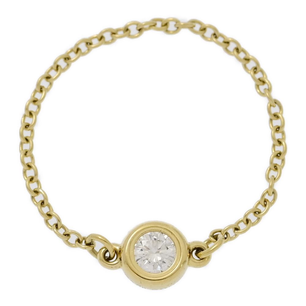 TIFFANY ＆ Co. ティファニー エルサペレッティ･バイザヤード|DBY 1P･ダイヤモンドリング･指輪|K18YG|750-0.5g|9号| 49 ♀ N レディース 590971
