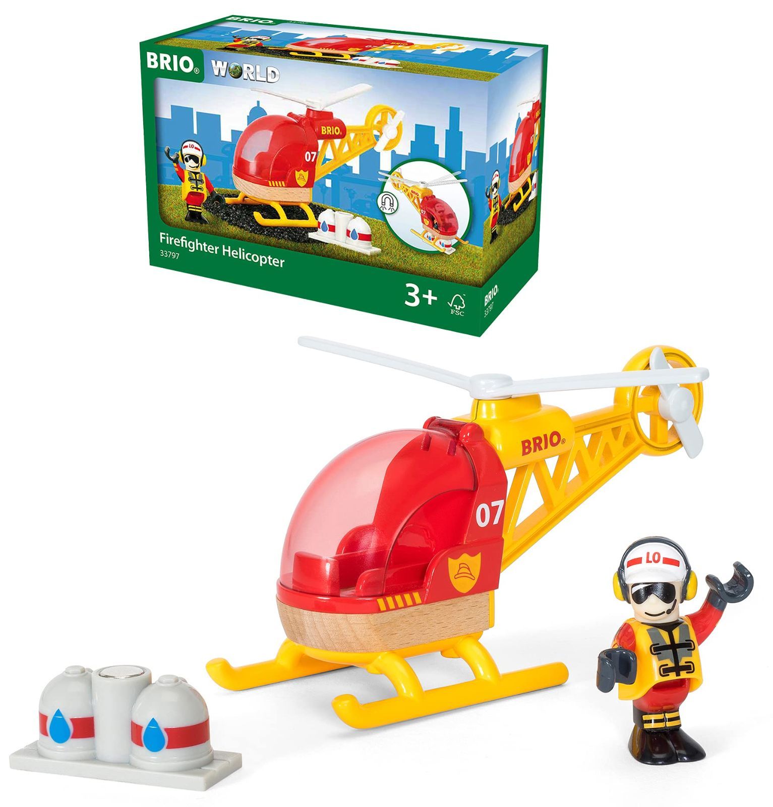 【特価セール】BRIO WORLD レスキューヘリコプター 33797