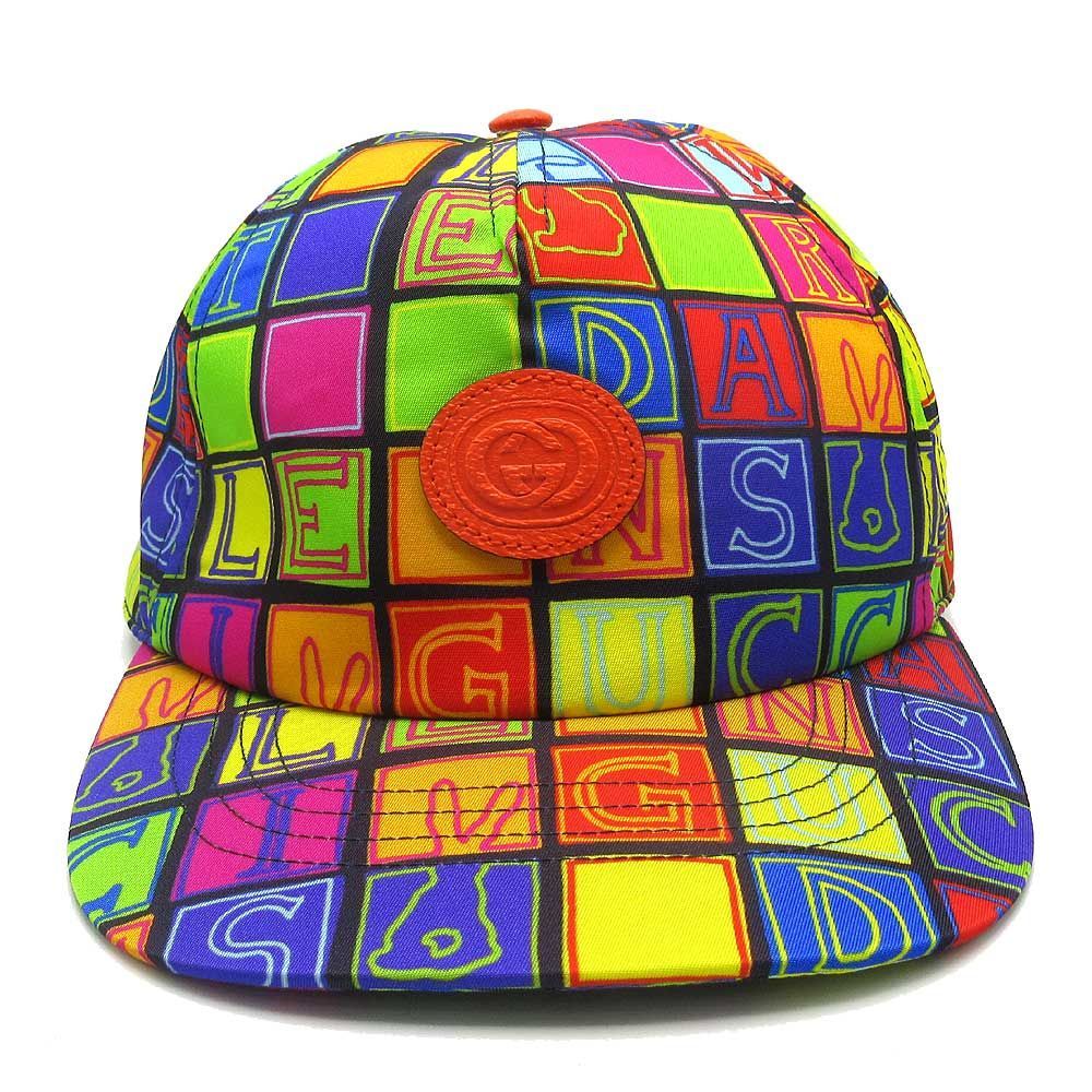 グッチ キャップ GUCCI キューブ バニー プリント インターロッキングG