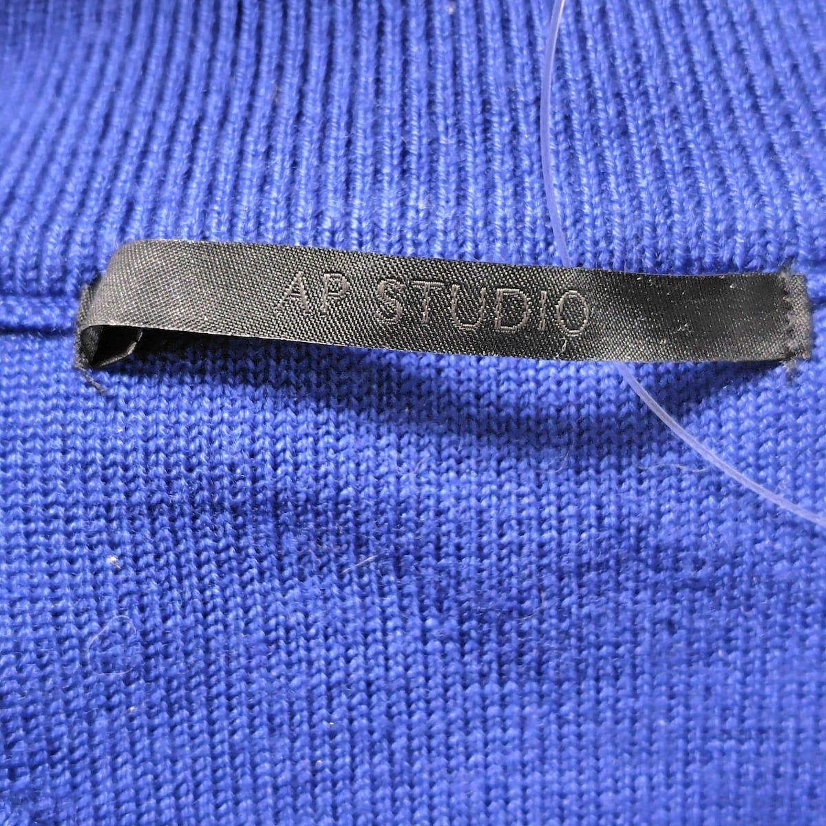  AP STUDIO エーピー ストゥディオ 長袖セーター レディース - ネイビー×ベージュ×黒 長袖 ニット セーター