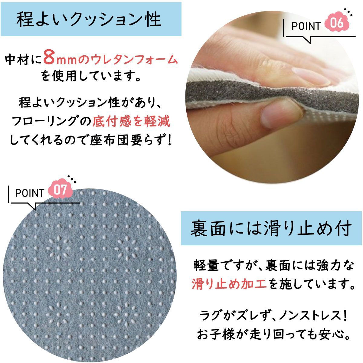 シフォン グラムスタイル スノー IV 190x190cm ｜ 公式通販 公式BtoB卸サイト 80x190cm 「GSCD300123」の商品 ラグ スノーの通販 大人気！洗えるスベリ止め付きマイクロファイバーロングシャギーラグ 1300×1900mm ロングシャギーラグ パイル長：31ｍｍ～一覧ページ