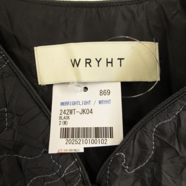ライト WRYHT タグ付 24AW QUILTED SAHARA TOPS ノーカラー