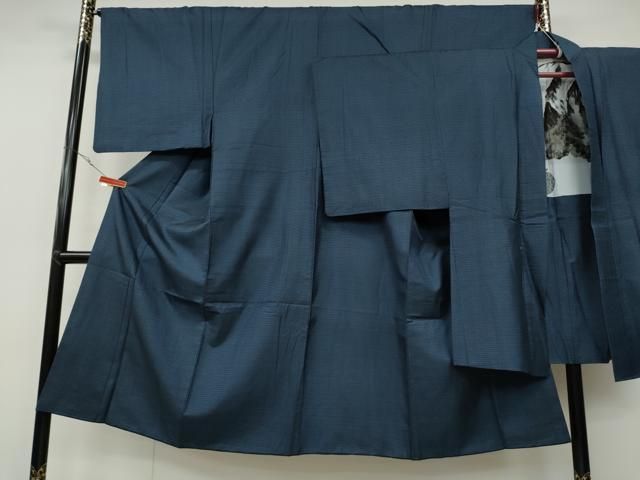 平和屋着物●男性 本場大島紬 アンサンブル 80亀甲 総詰め 正絹 CAAX4780ut