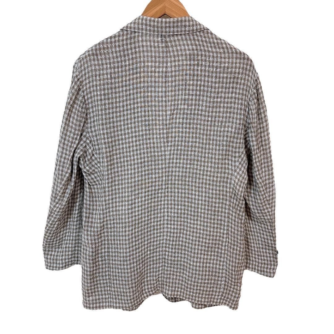 麻混テーラードジャケット