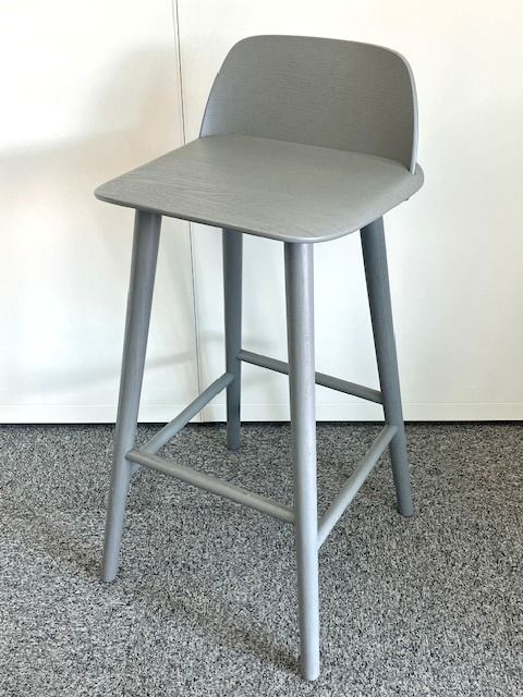 Muuto ムート ナードバースツール グレー カウンターチェア バーチェア スツール ハイチェア 木製チェア デヴィッド ゲッケラー
