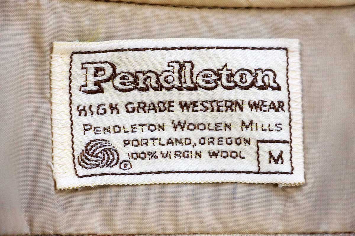 0s PENDLETONペンドルトン オンブレチェック ウール ウエスタンシャツ M ビンテージ シャドー カントリー WWW_KARIMZIABAT_FR