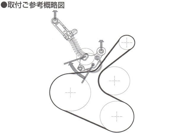 オーリス ZRE186H Vベルトオートテンショナー BANDO バンドー製 16620-37030 BFAT028 送料無料