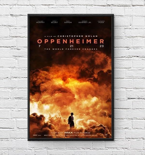 フレーム付-黒-】 映画ポスター オッペンハイマー Oppenheimer クリストファーノーラン A3サイズ US版 mi2 - メルカリ