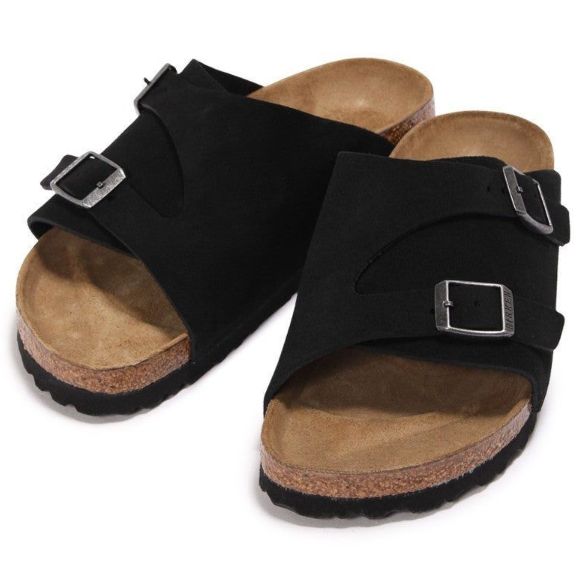 美品　BIRKENSTOCK チューリッヒ サンダル 黒 38 レザー ドイツ製 Zürich / チューリッヒ スエードレザー ブラック | BIRKENSTOCK