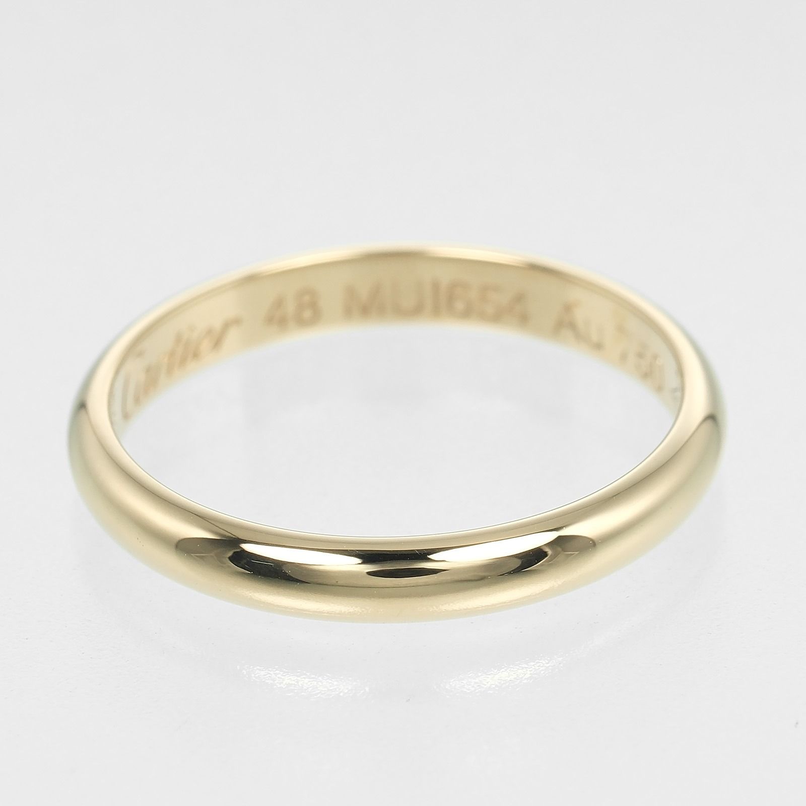 CARTIER】カルティエ 1895 ウェディング 2.5mmモデル K18イエロー 