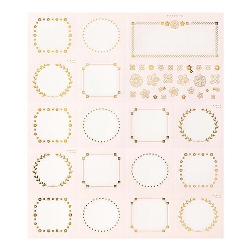 汎用性が高い まとめ ミドリ カラー色紙用シール 箔 花柄 ピンク 82398 ×30セット