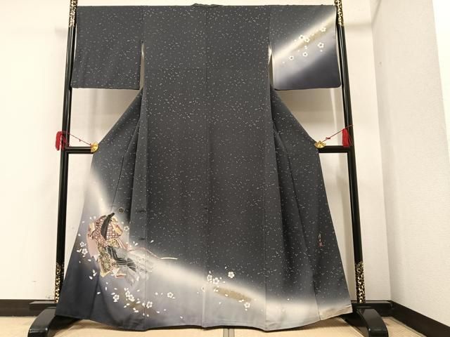 平和屋着物○螺鈿作家 藤本隆士 訪問着 螺鈿 女人花文 暈し染め