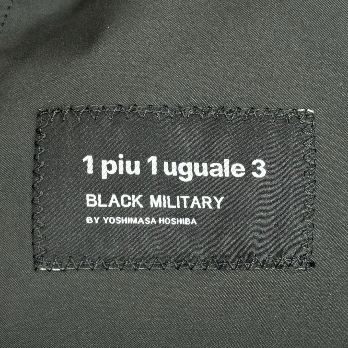 定価121000円 1piu1uguale3 BLACK MILITARY BY YOSHIMASA HOSHIBA M-51 FIELD PARKA フィールドパーカー モッズコート ウノピュウウノグァーレトレ MRC134 ブラック Ⅲ 76472A6